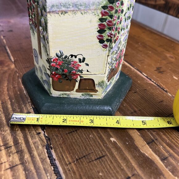 Vintage Hand-Painted Wooden Butterfly House Kathy Hatch 14 1/2" Tall x 5” W - Picture 8 of 8